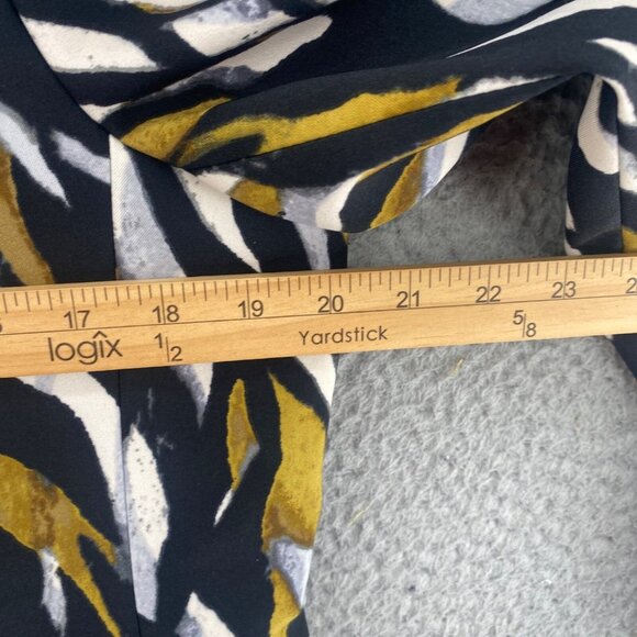 Kasper Blazer Womens 12 Brown Black Pattern Pockets Stretch Office Career Work - Picture 8 of 10